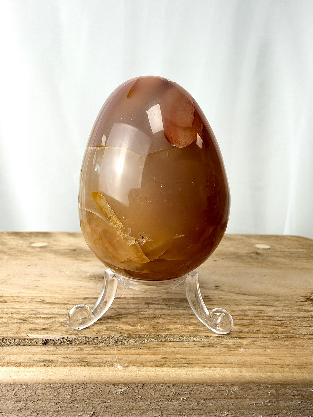 Flower Agate Egg
