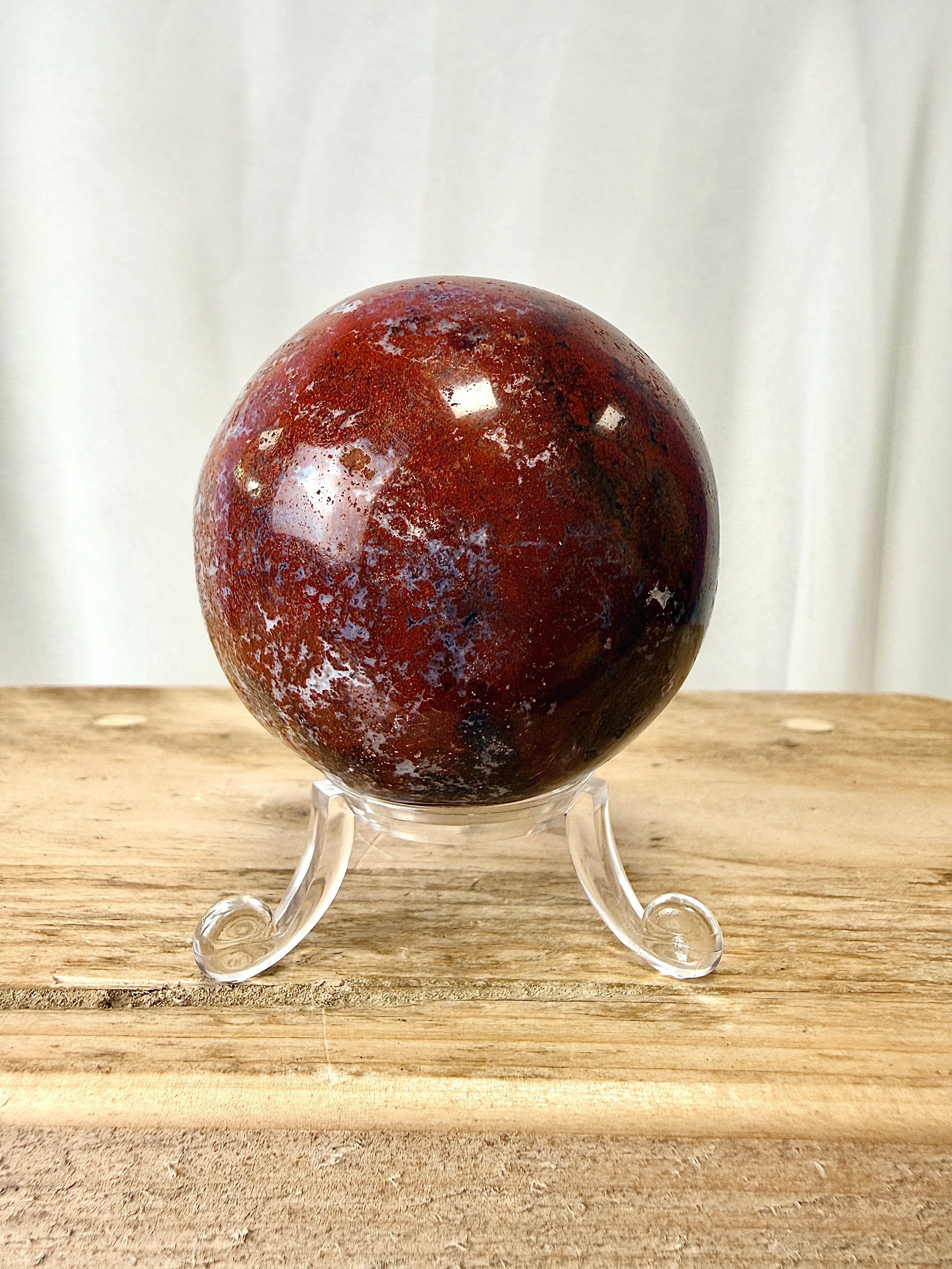 Red Jasper Sphere (#1)