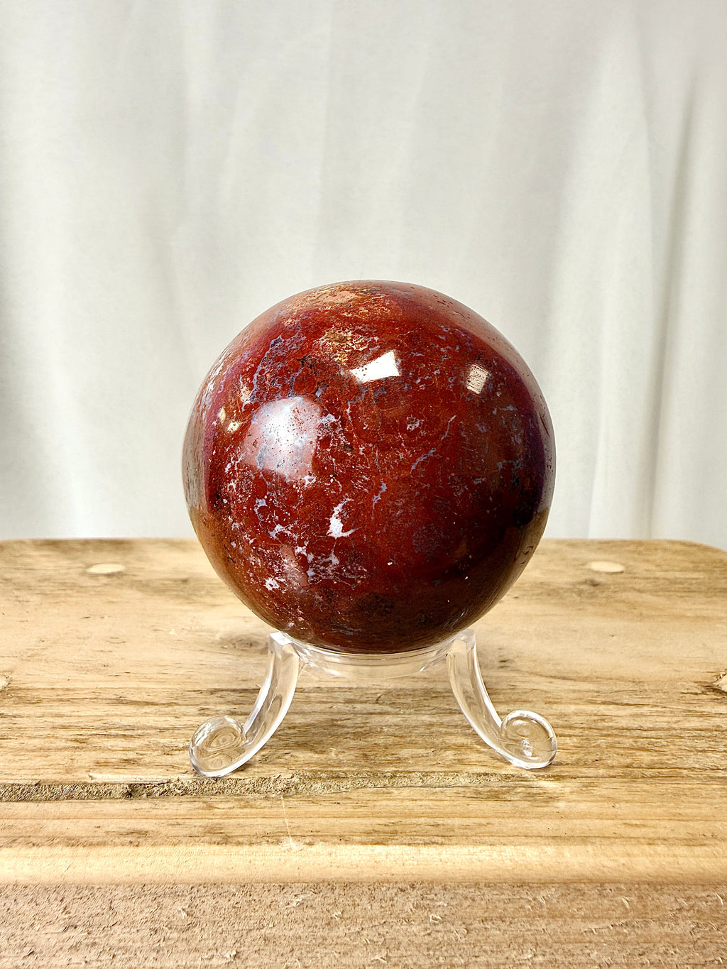 Red Jasper Sphere (#1)