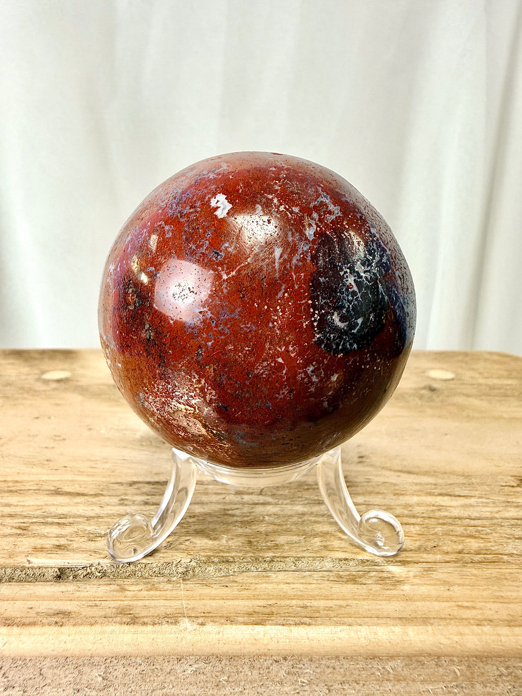 Red Jasper Sphere (#1)
