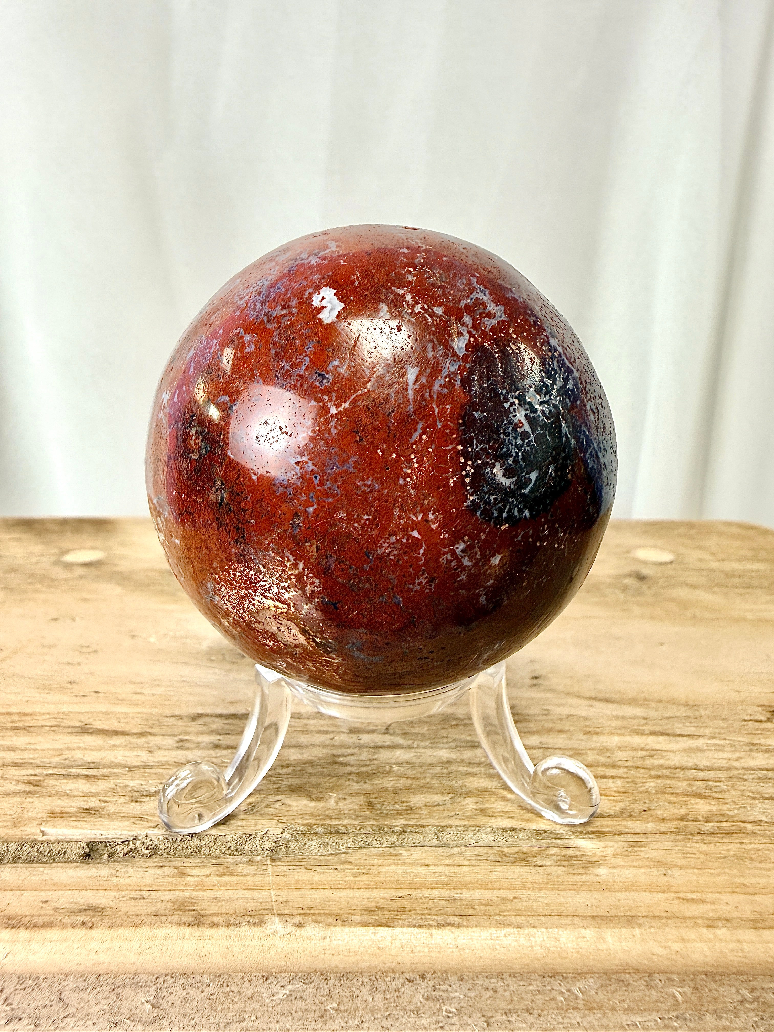 Red Jasper Sphere (#1)
