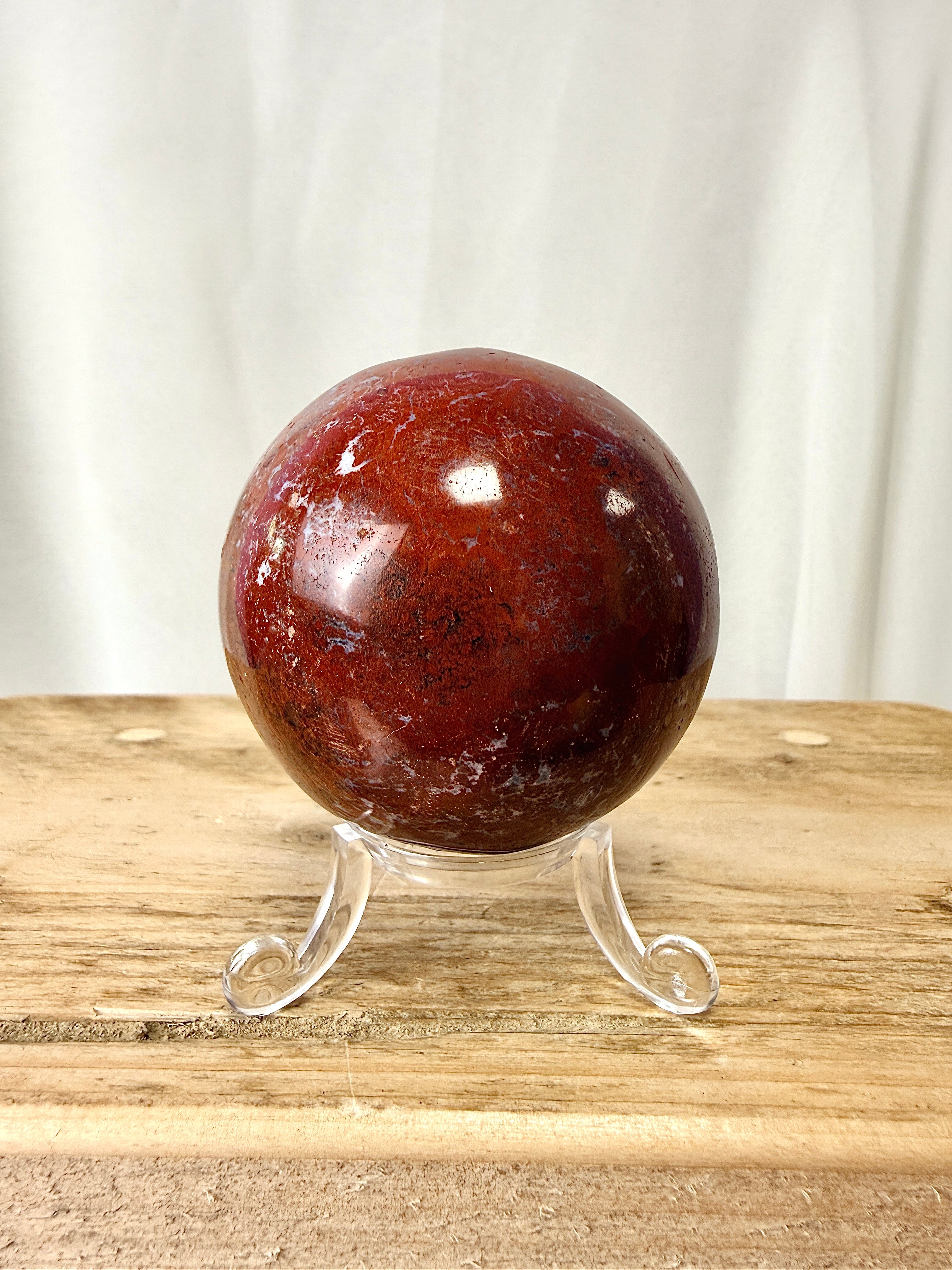 Red Jasper Sphere (#1)