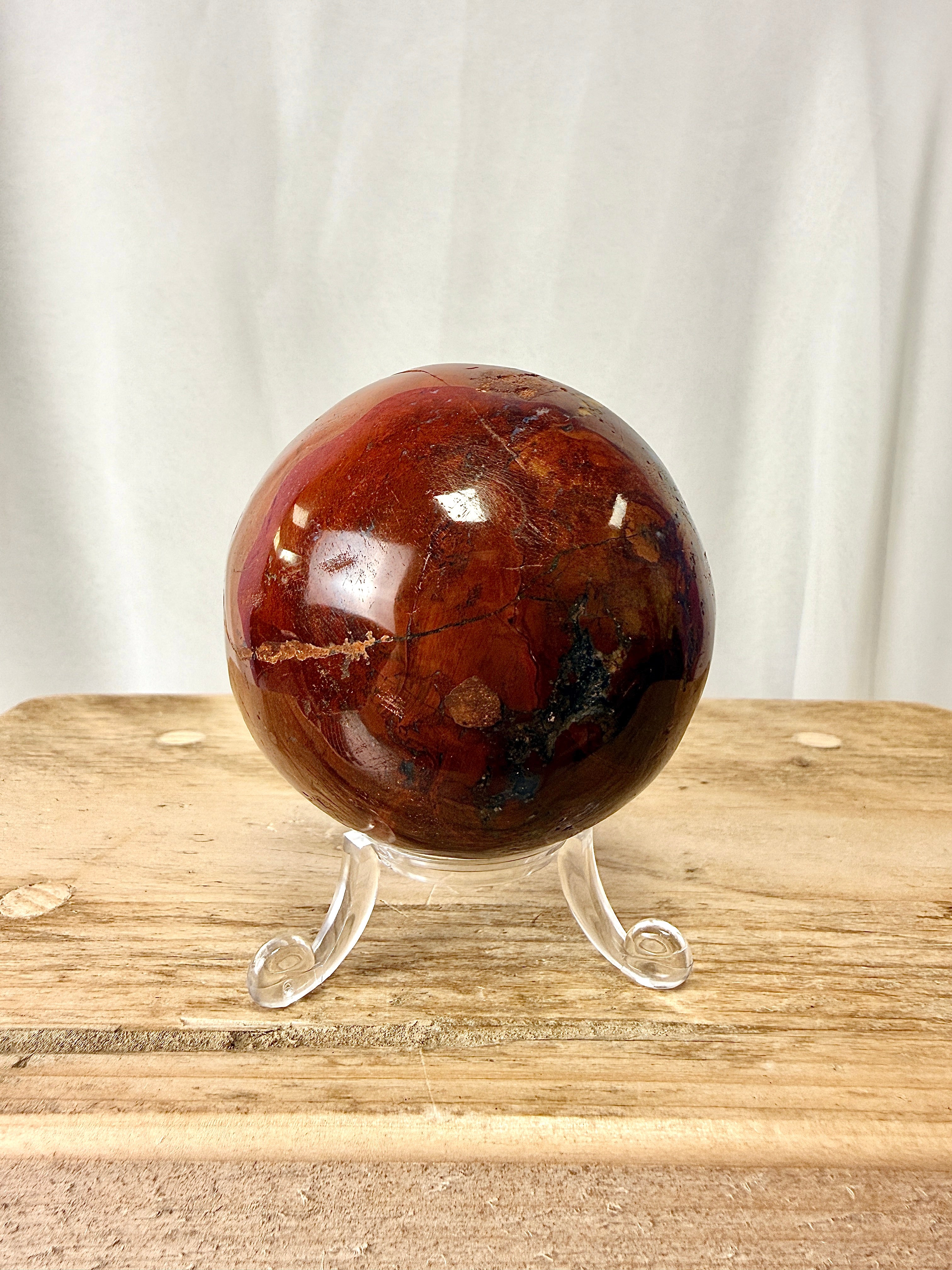 Red Jasper Sphere (#2)
