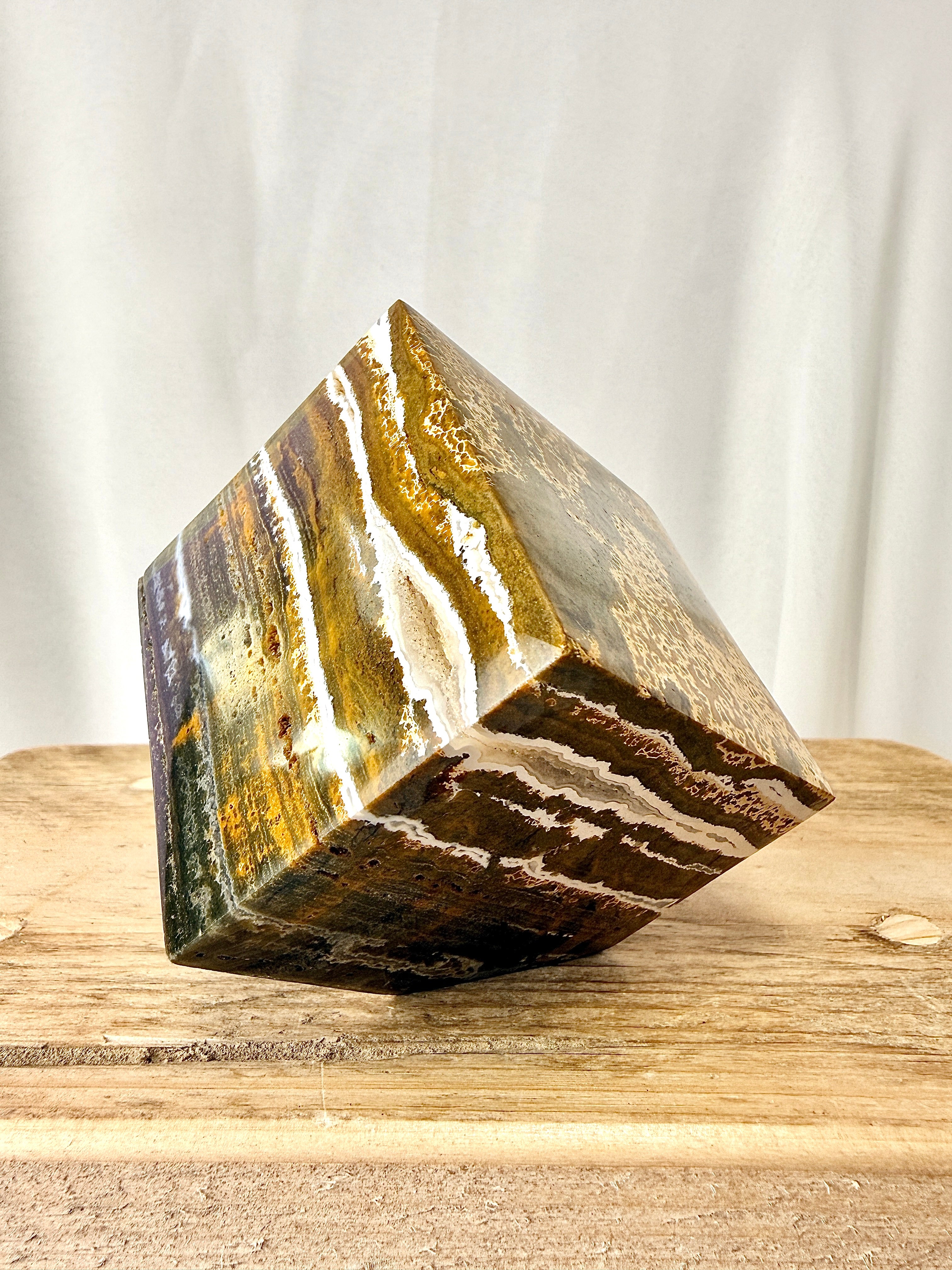 Ocean Jasper Cube