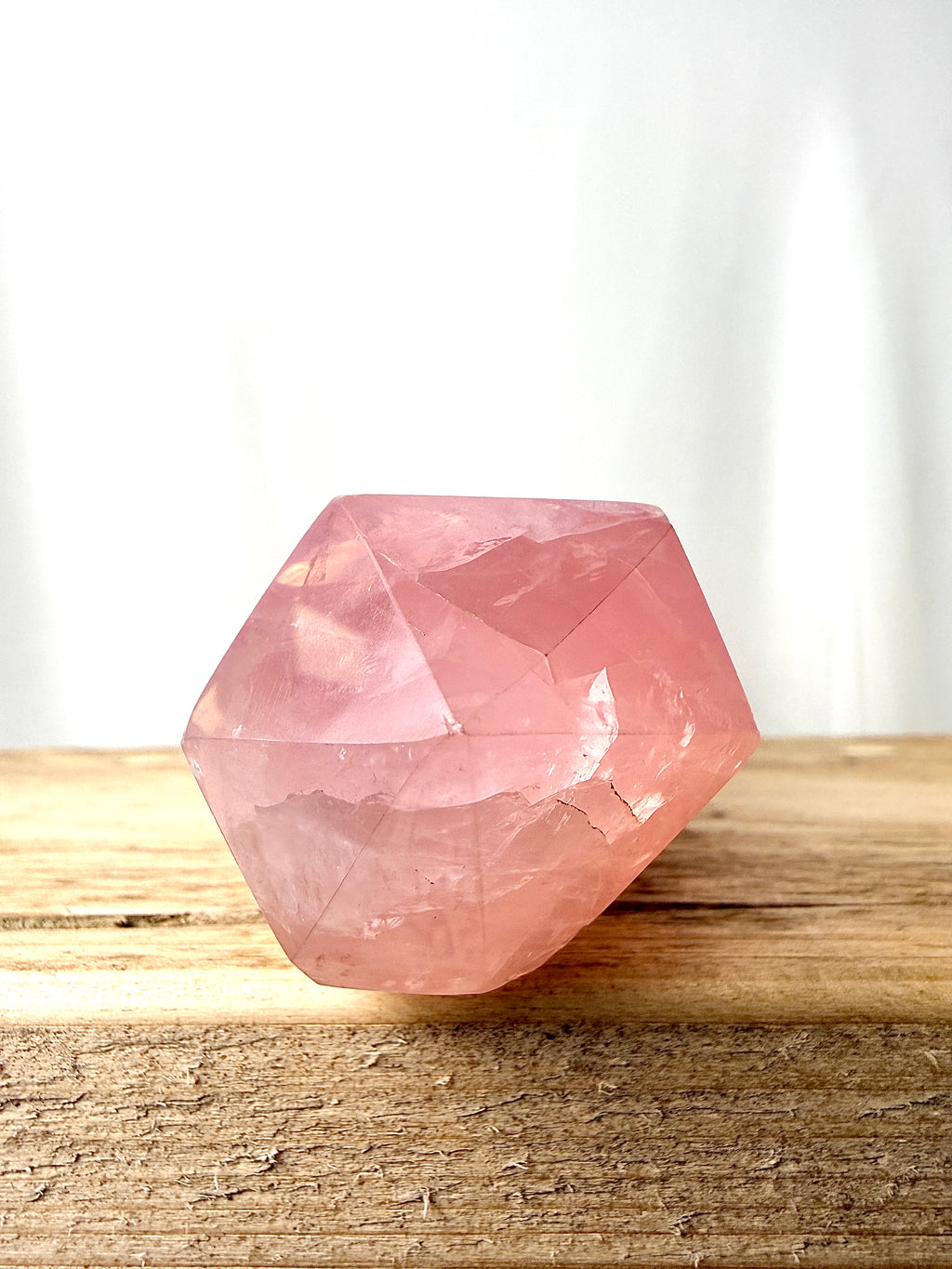 Natural Rose Quartz Crystal Tower