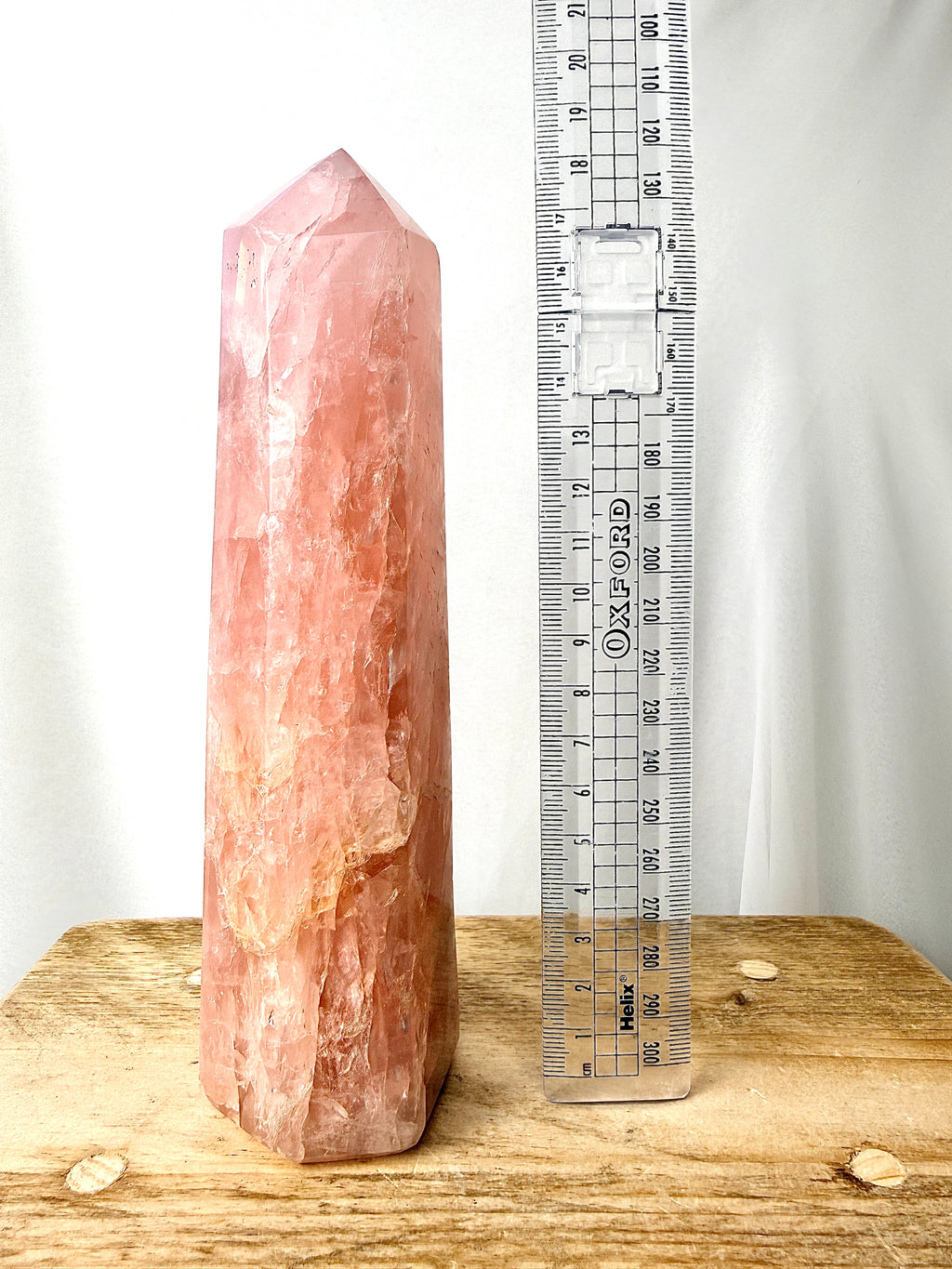 Natural Rose Quartz Crystal Tower