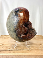 Red Chalcedony Druzy Egg