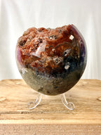Red Chalcedony Druzy Egg