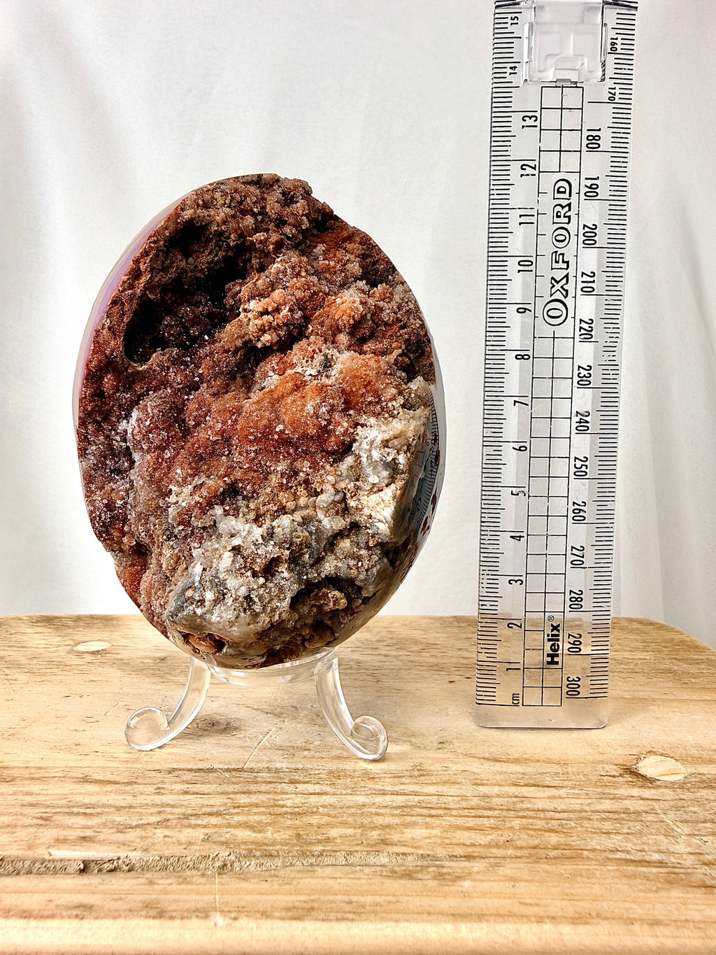 Red Chalcedony Druzy Egg