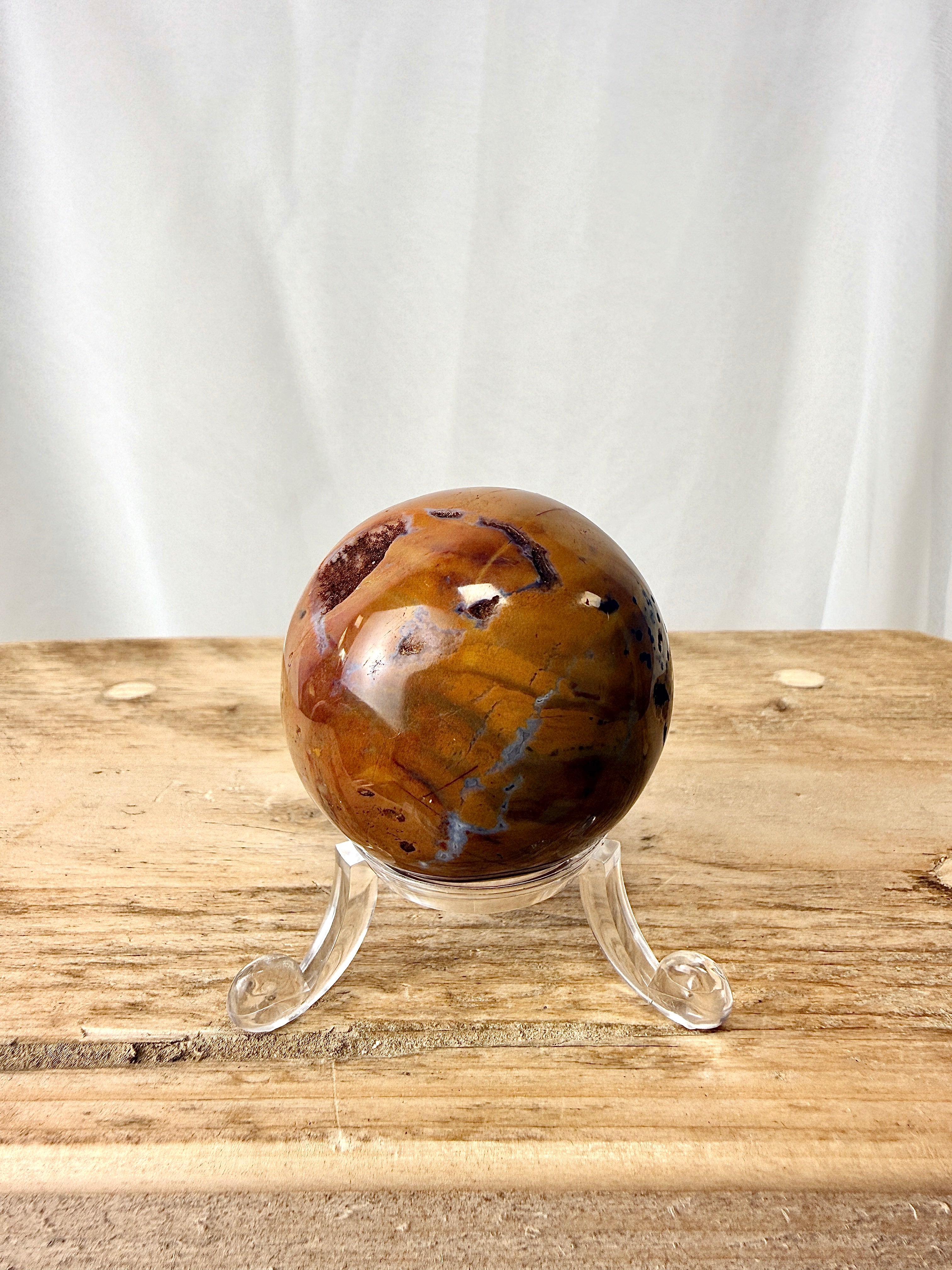 Natural Ocean Jasper Sphere Crystal