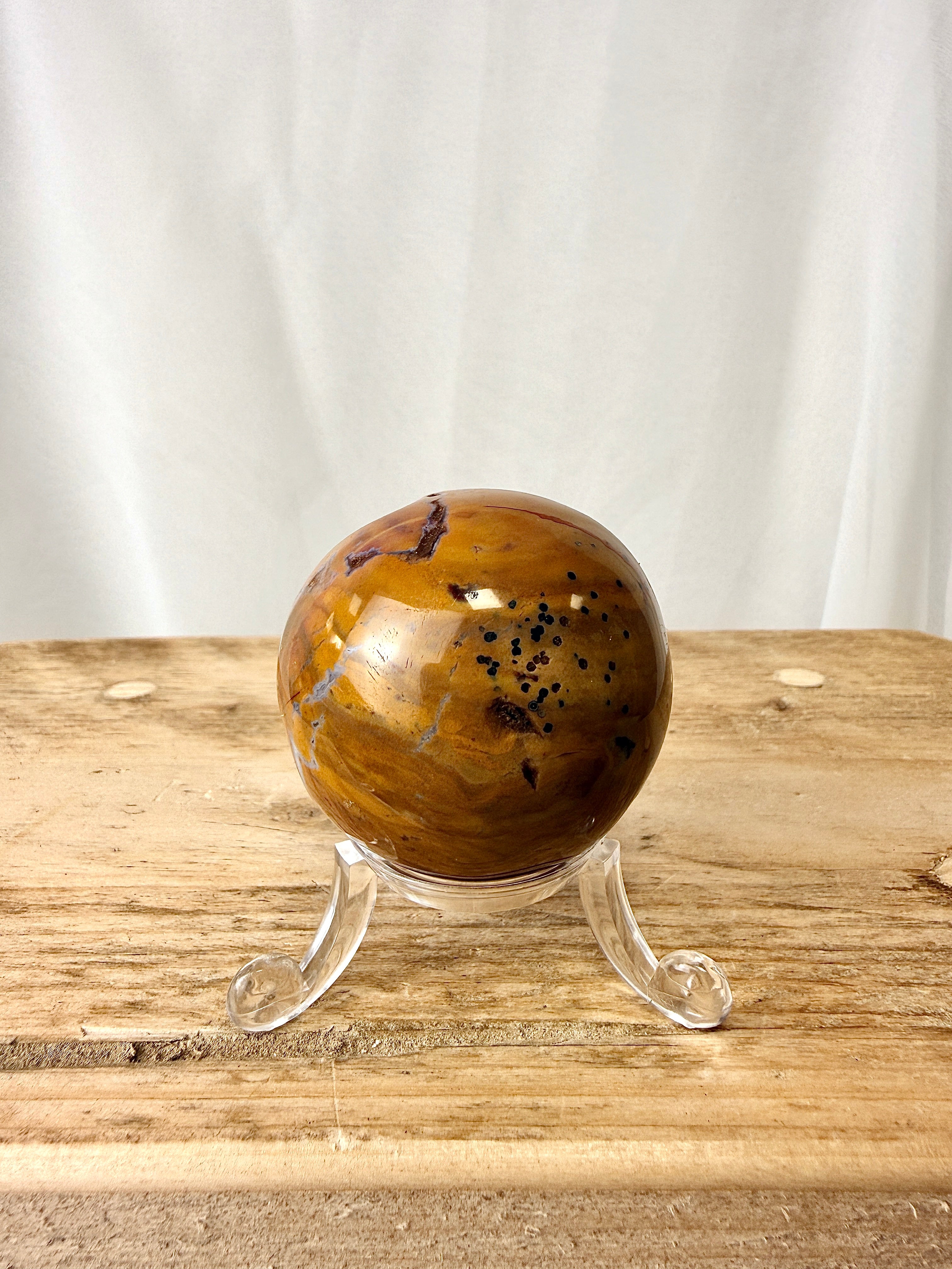 Natural Ocean Jasper Sphere Crystal