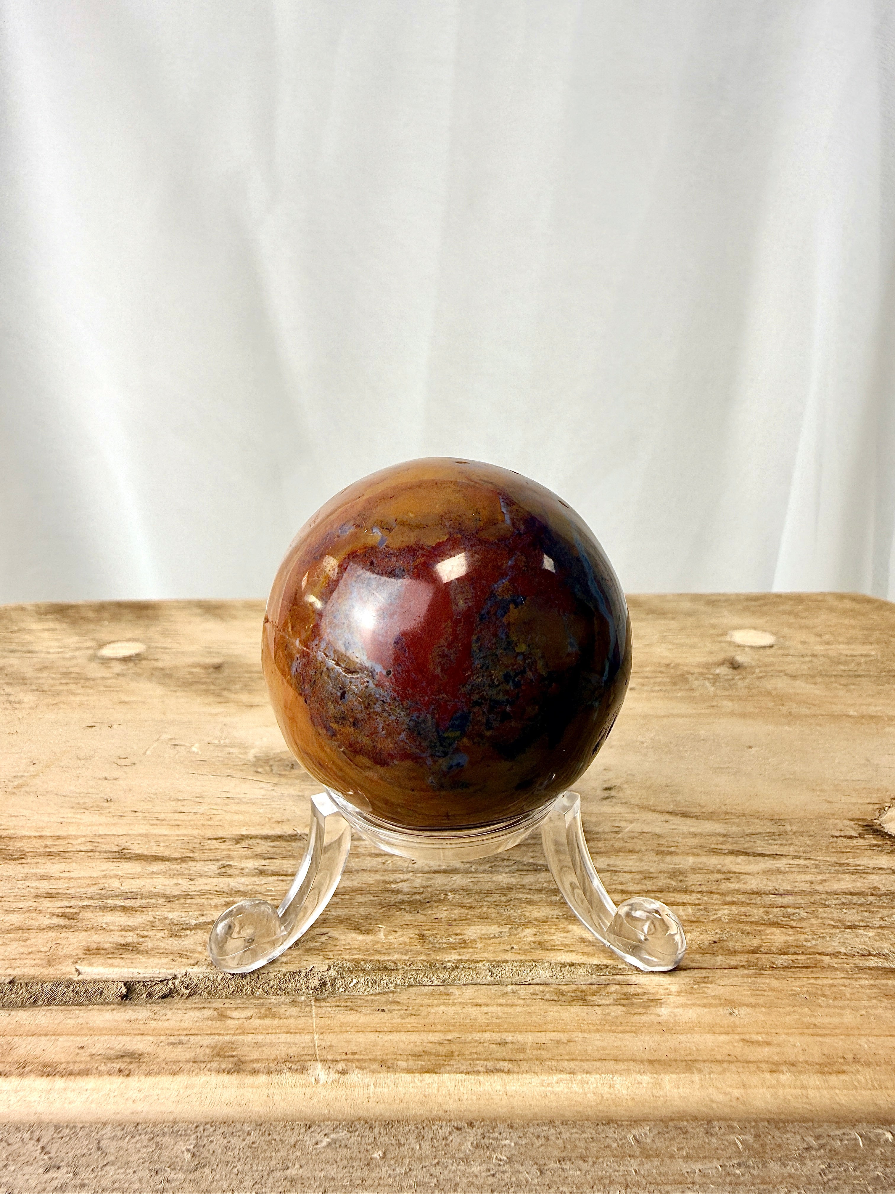 Natural Ocean Jasper Sphere Crystal