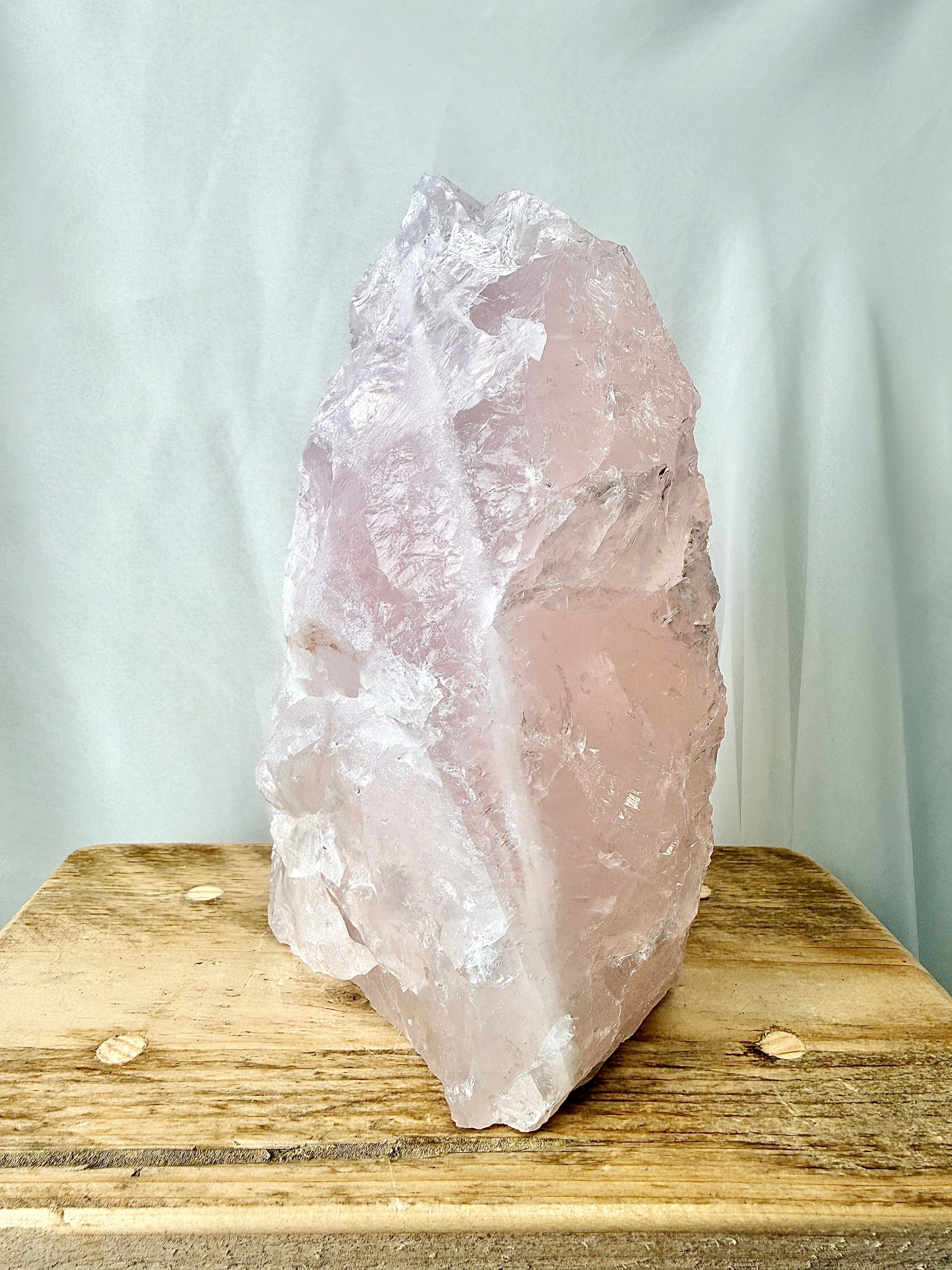 Natural Rose Quartz Tower