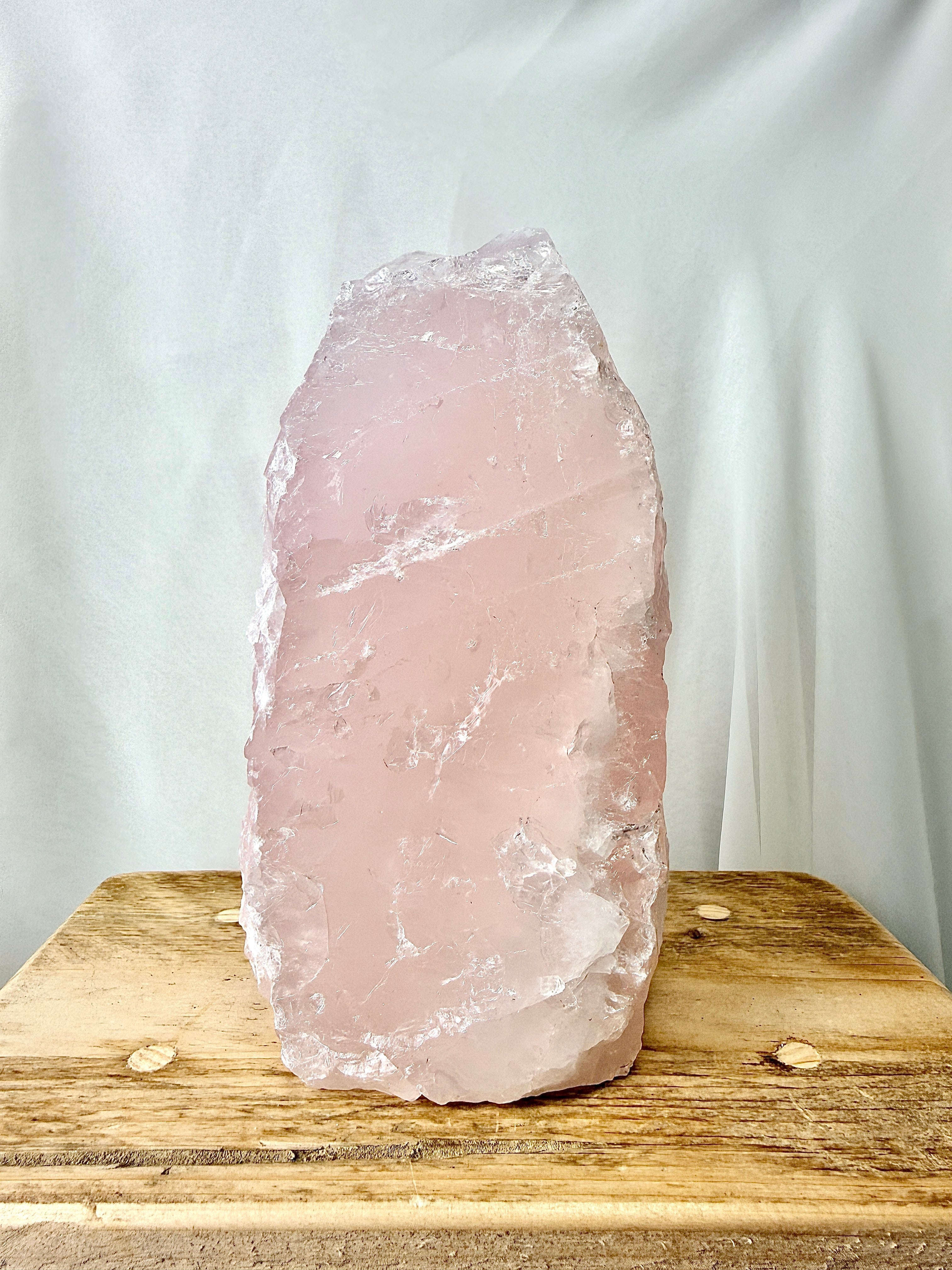 Natural Rose Quartz Tower