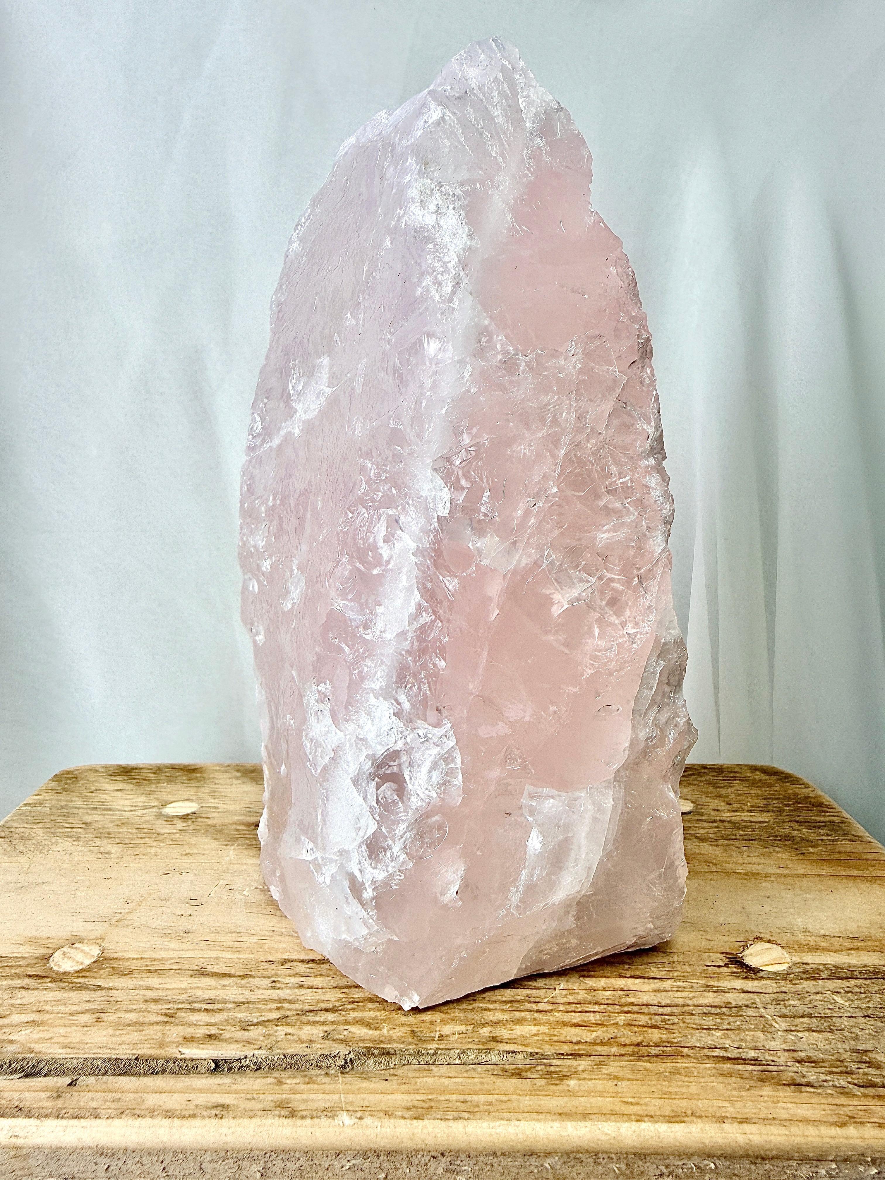Natural Rose Quartz Tower