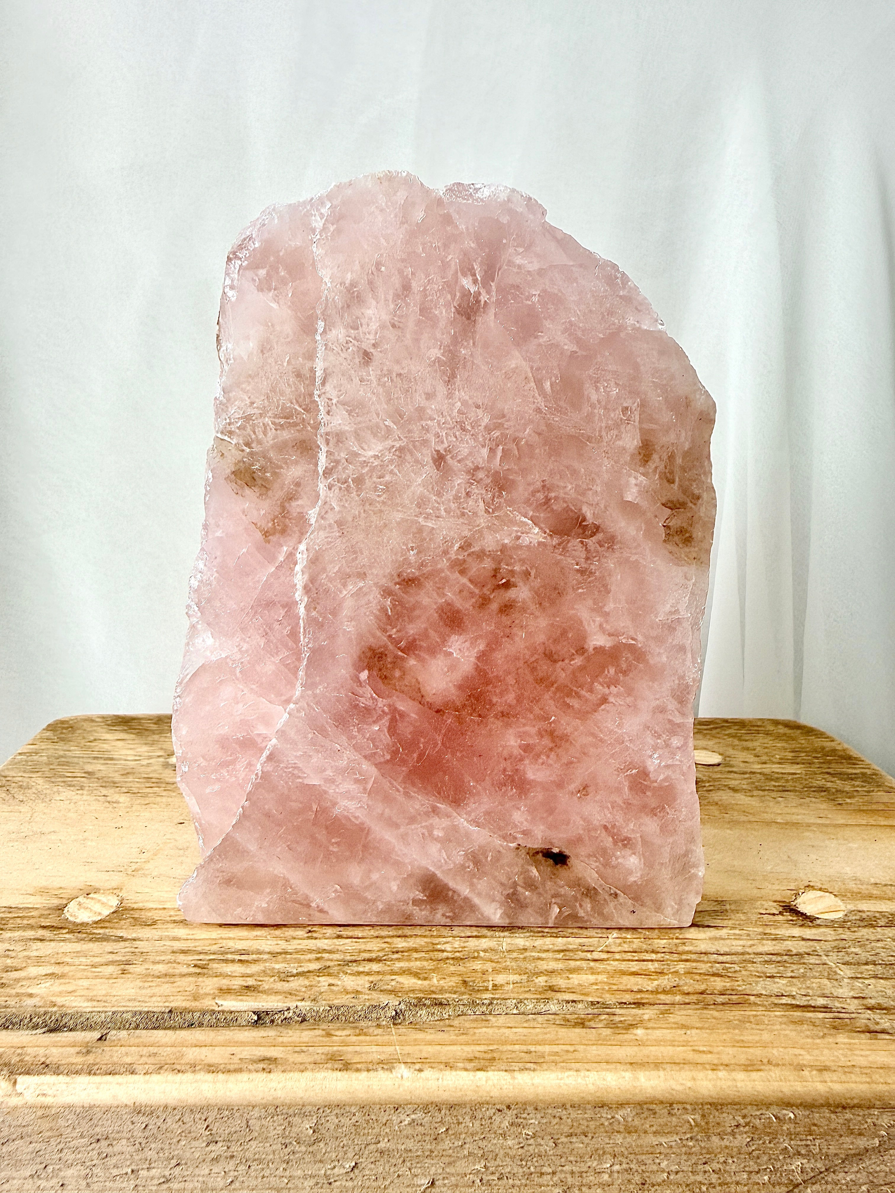 One-Sided Polished Rose Quartz (#1)