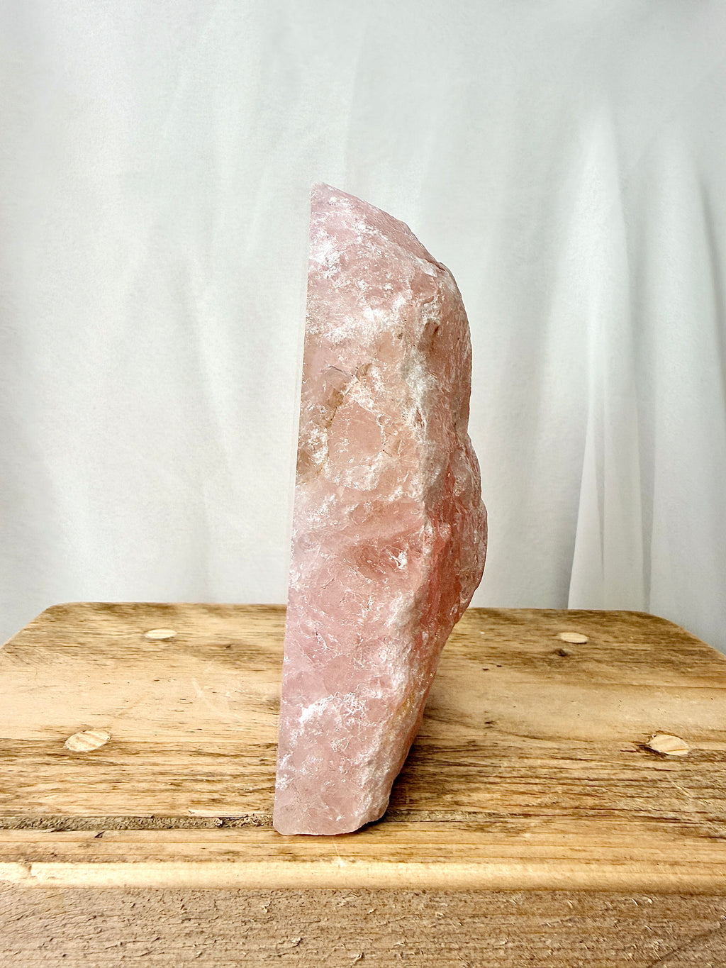 One-Sided Polished Rose Quartz (#1)