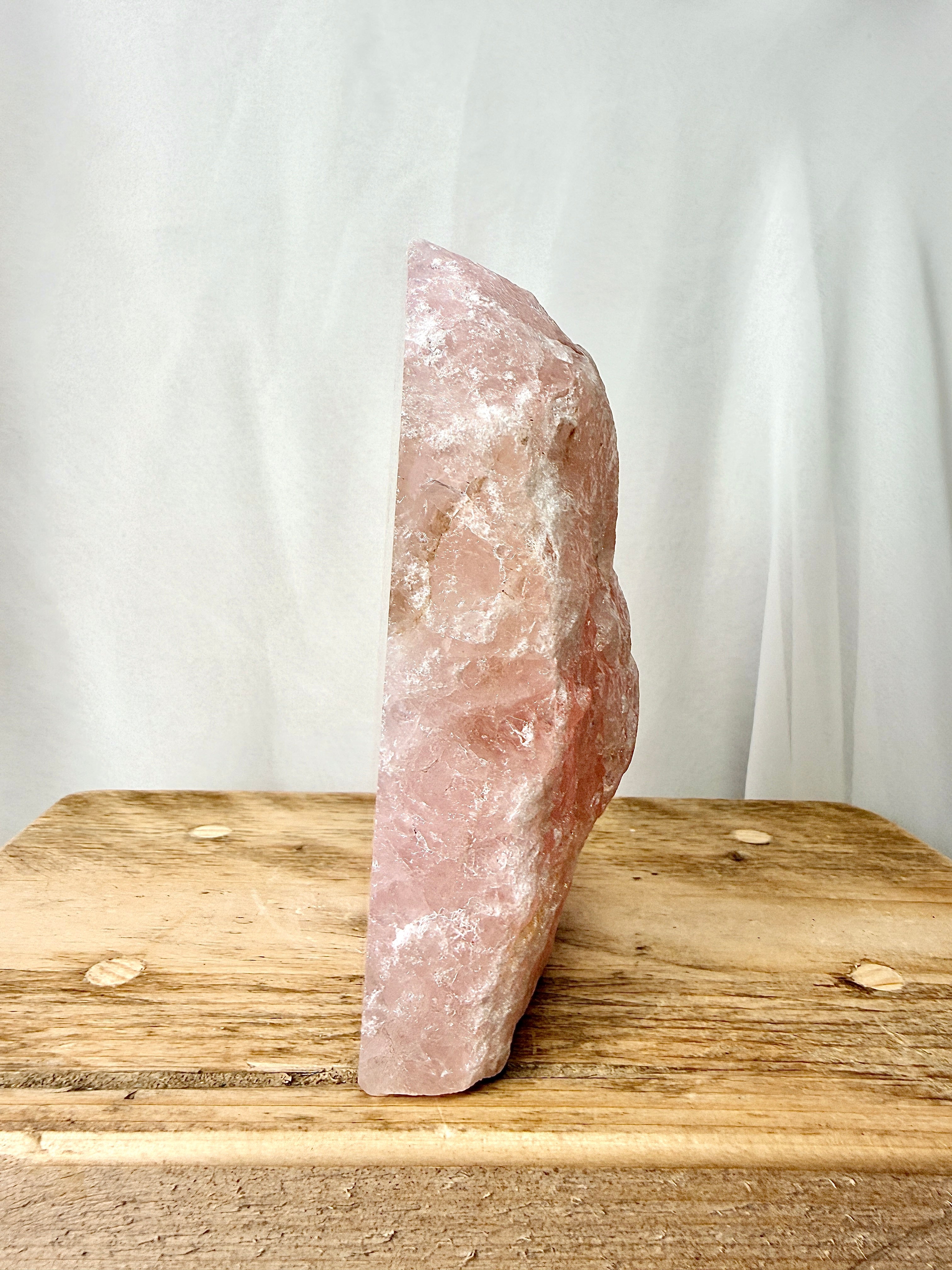 One-Sided Polished Rose Quartz (#1)