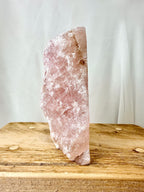 One-Sided Polished Rose Quartz (#1)