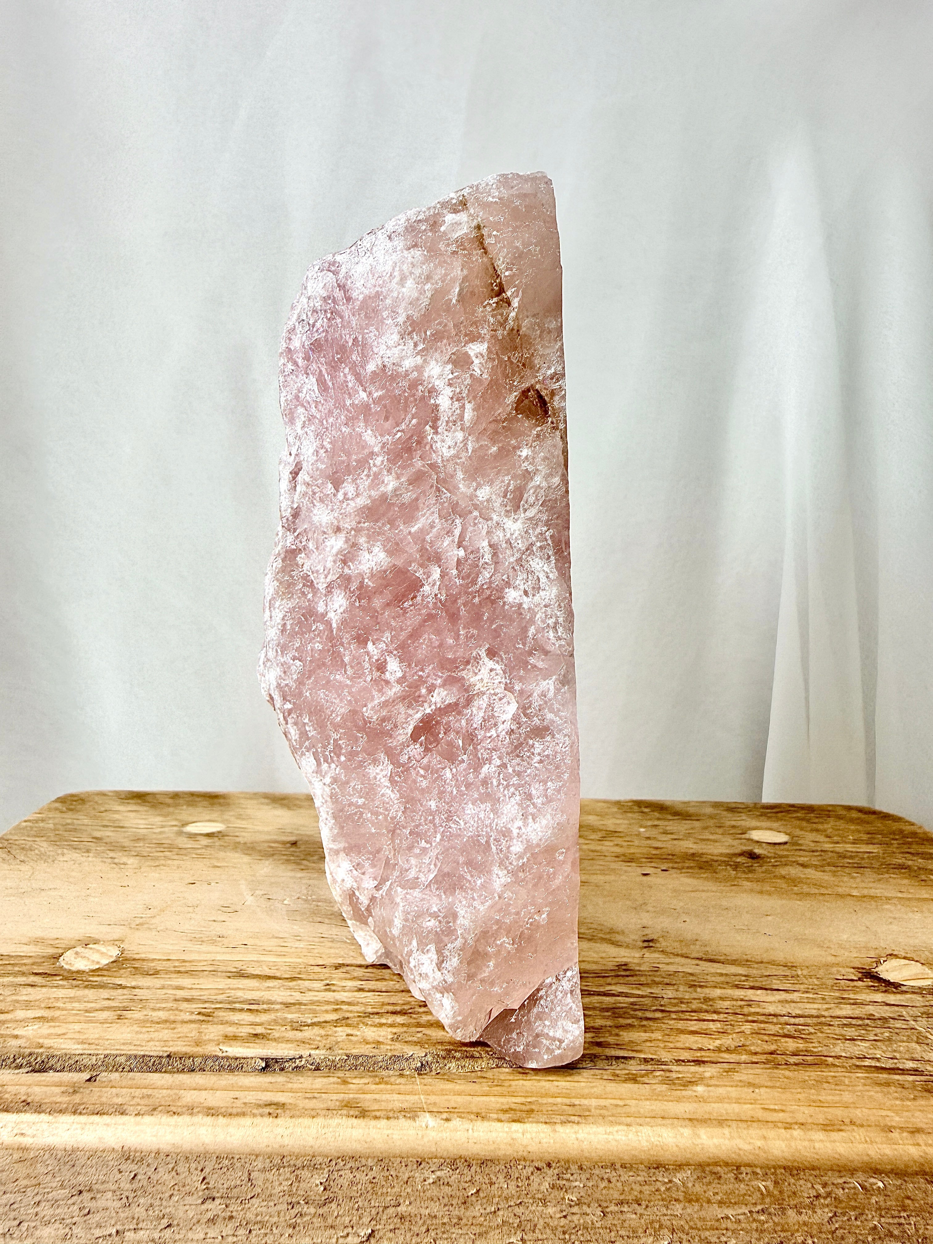 One-Sided Polished Rose Quartz (#1)