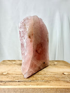 One-Sided Polished Rose Quartz (#1)