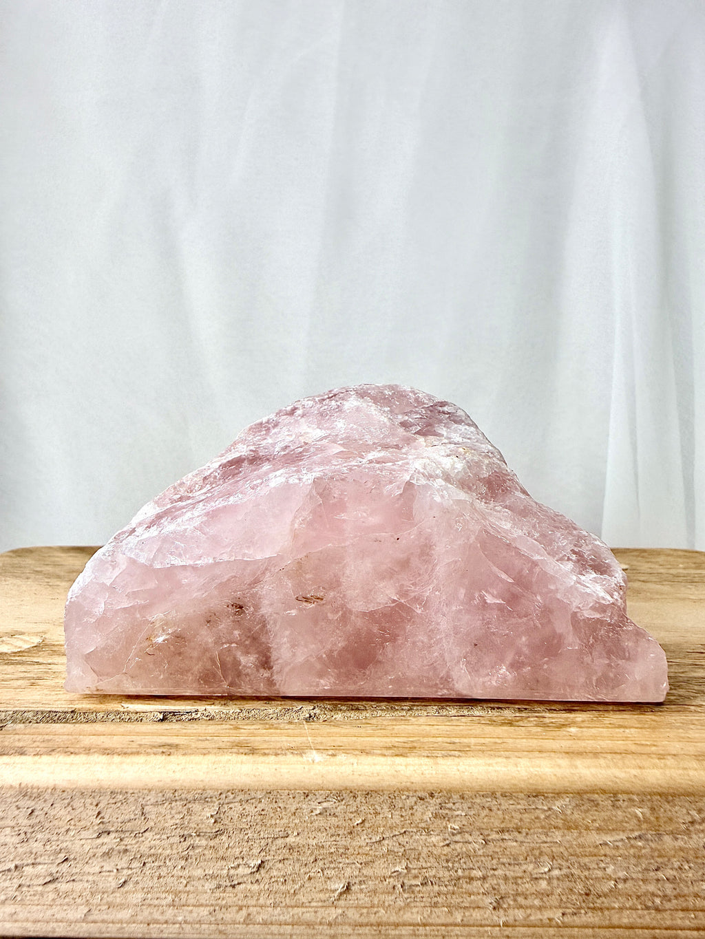 One-Sided Polished Rose Quartz (#1)