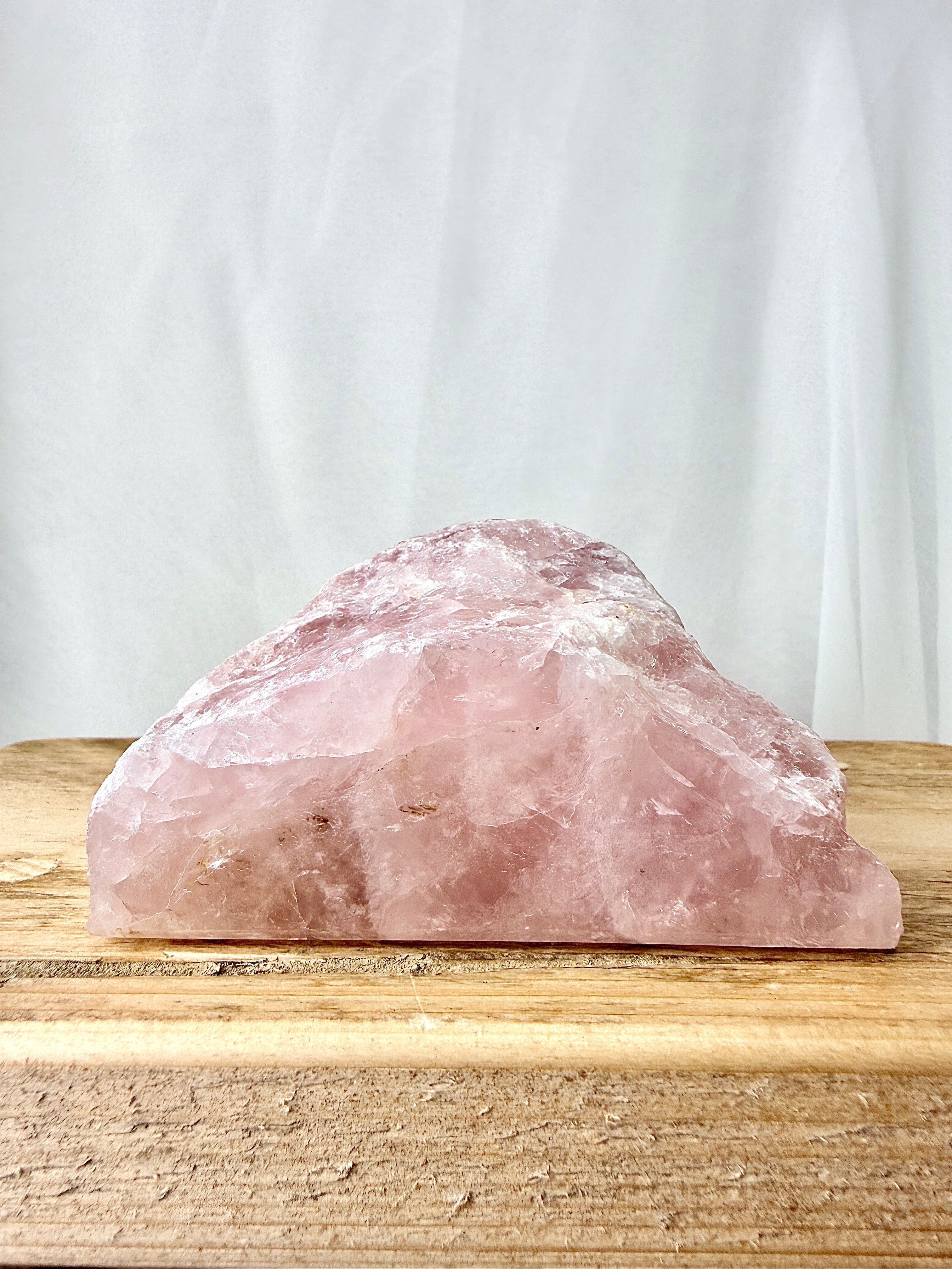 One-Sided Polished Rose Quartz (#1)