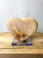 Natural Pink Amethyst Crystal Heart (#1)