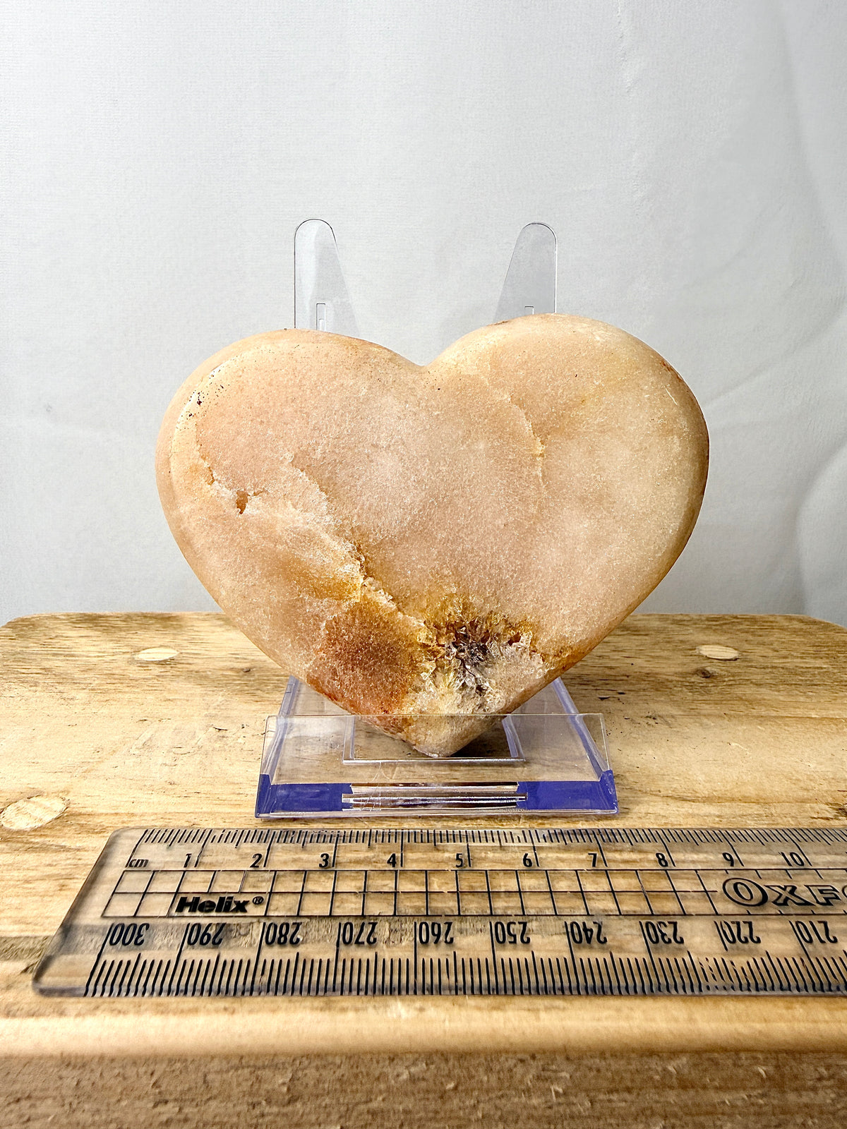 Natural Pink Amethyst Crystal Heart (#1)