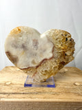 Natural Pink Amethyst Crystal Heart (#2)