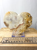 Natural Pink Amethyst Crystal Heart (#2)