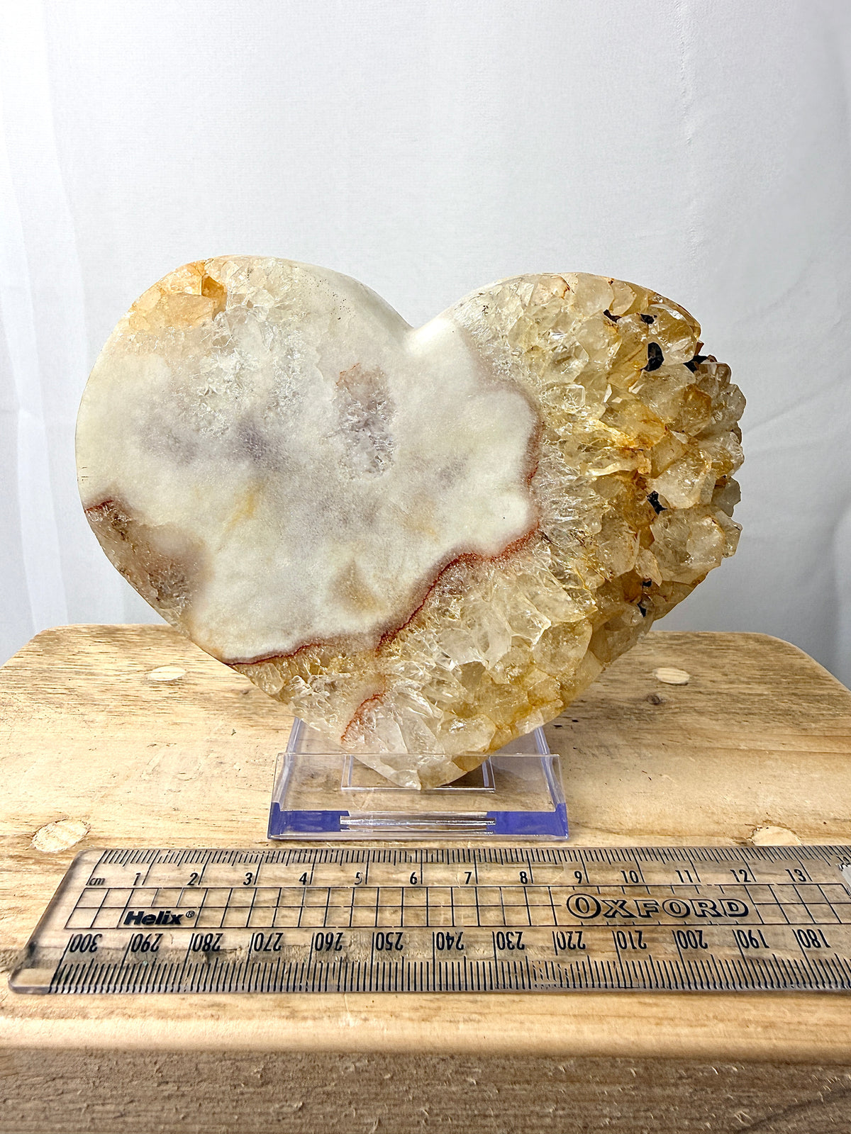 Natural Pink Amethyst Crystal Heart (#2)
