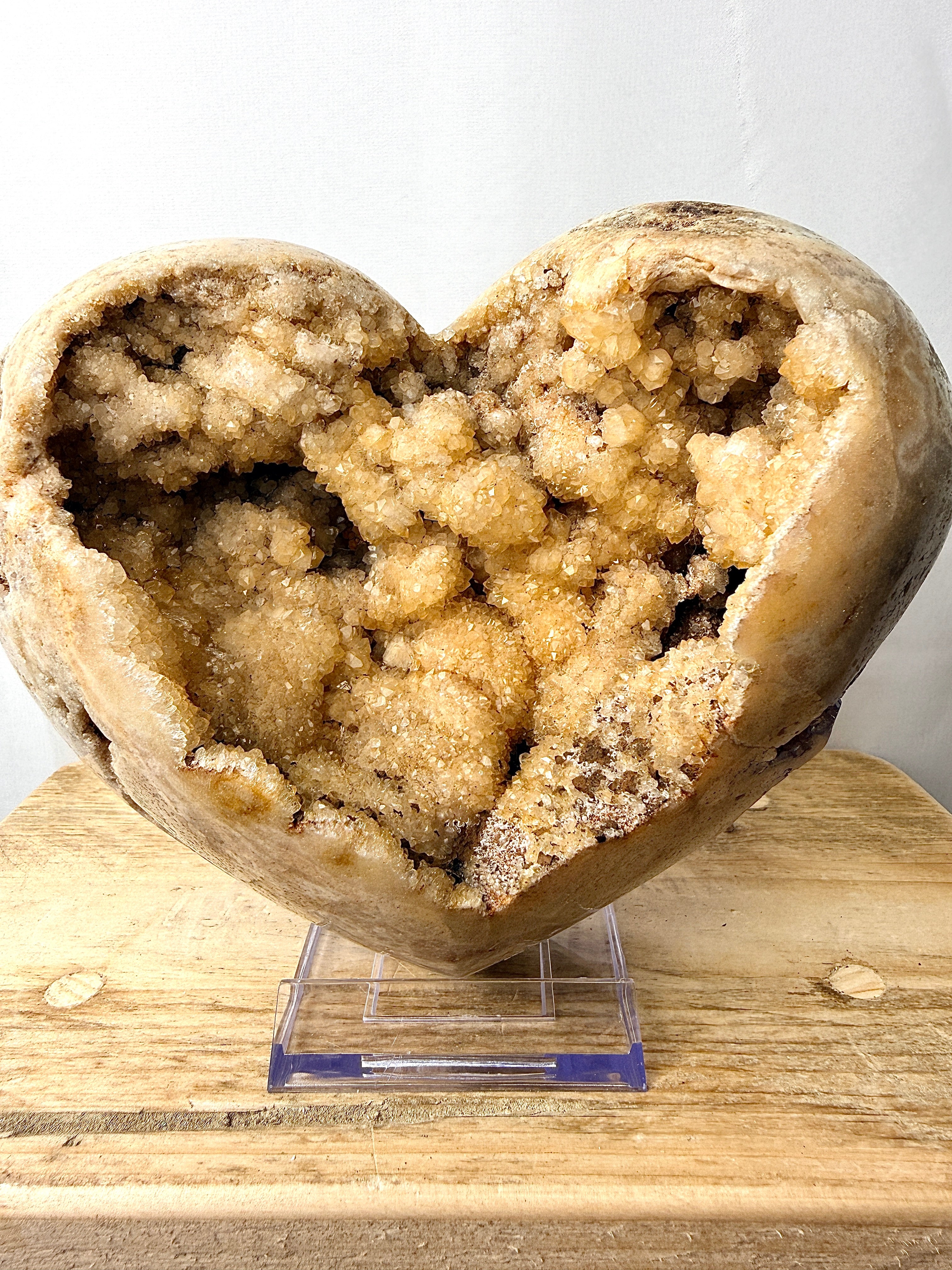 Natural Pink Amethyst Crystal Heart (#3)