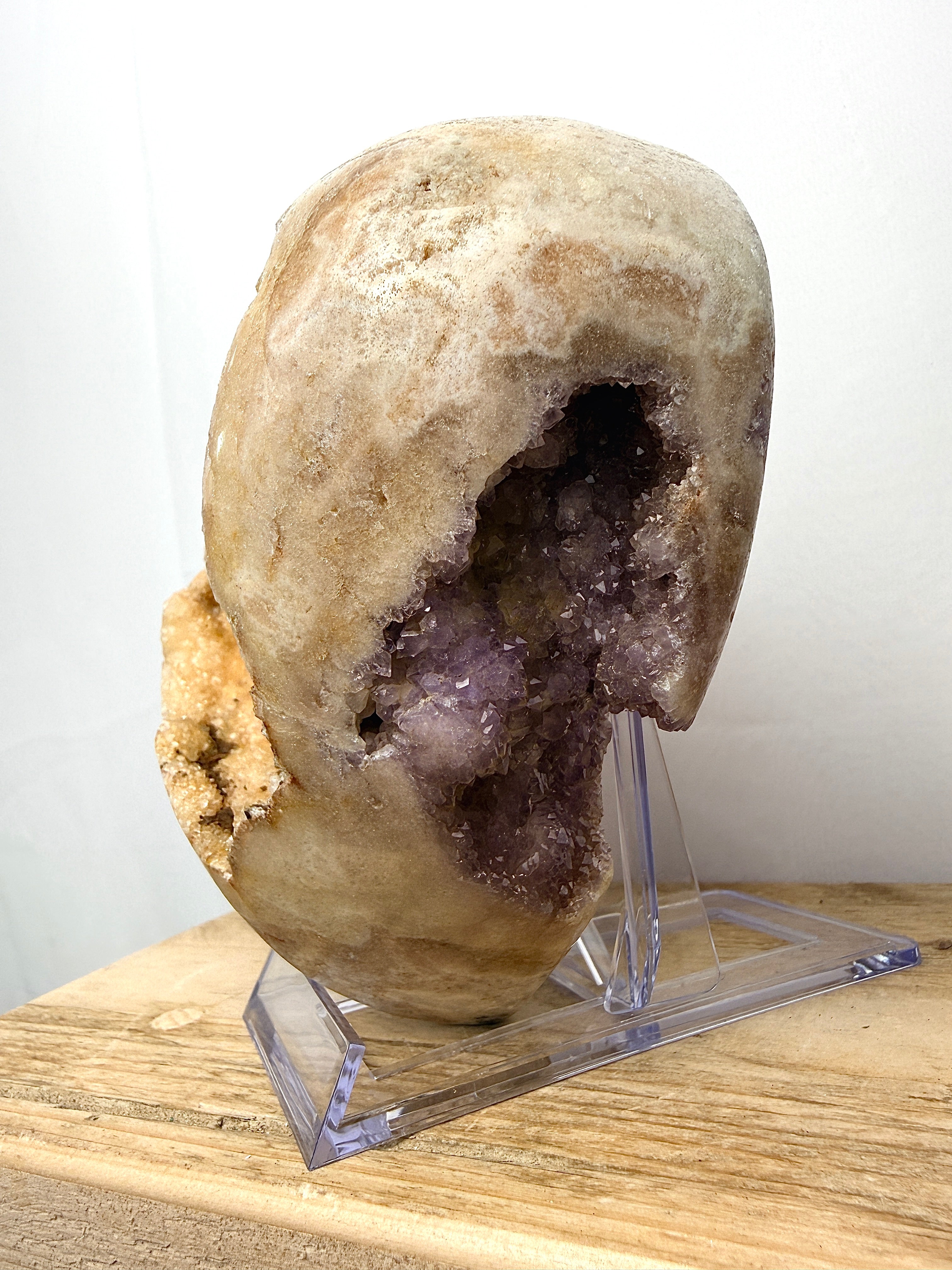 Natural Pink Amethyst Crystal Heart (#3)
