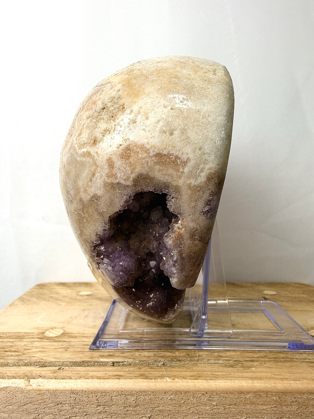 Natural Pink Amethyst Crystal Heart (#3)