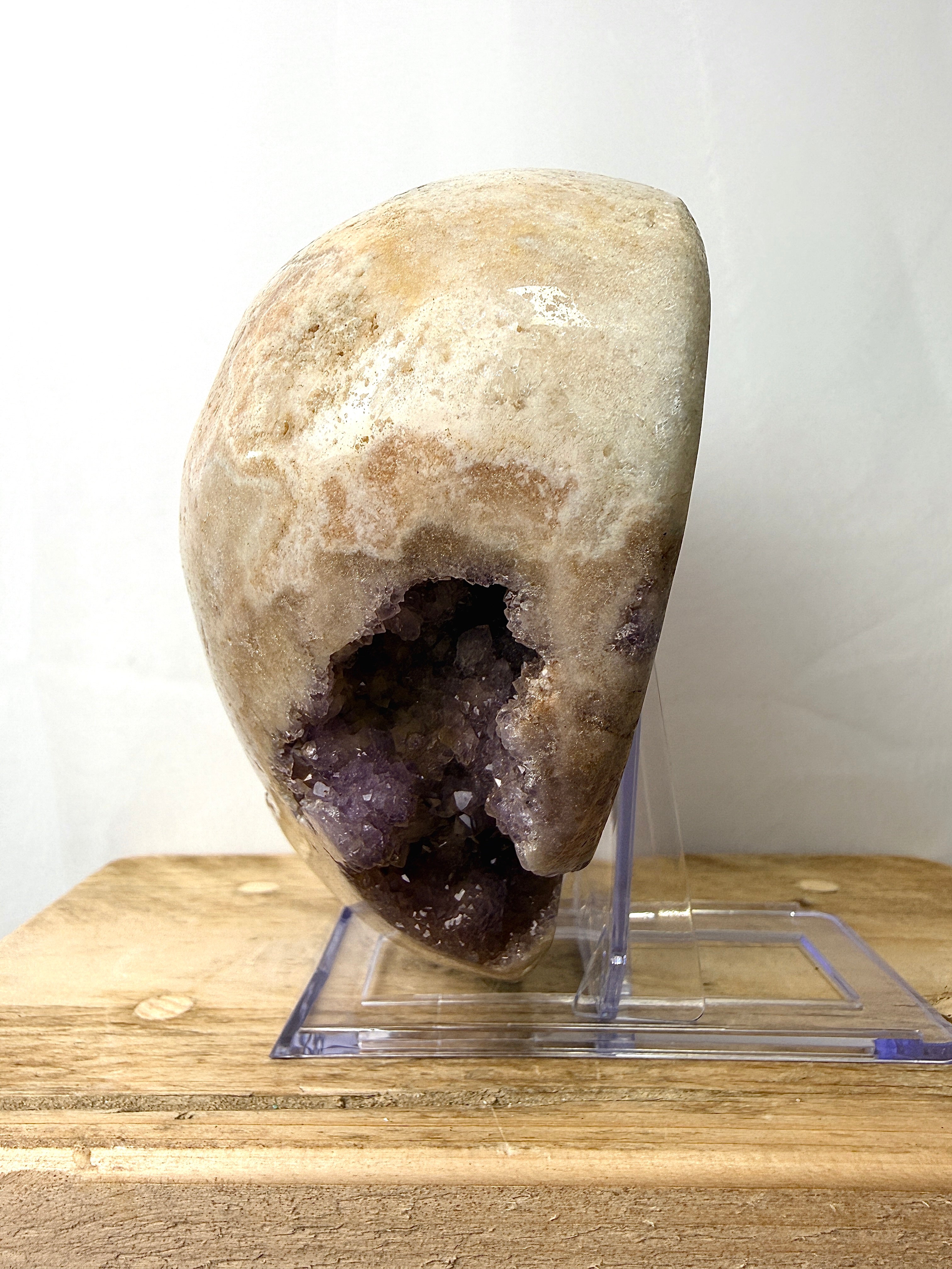 Natural Pink Amethyst Crystal Heart (#3)