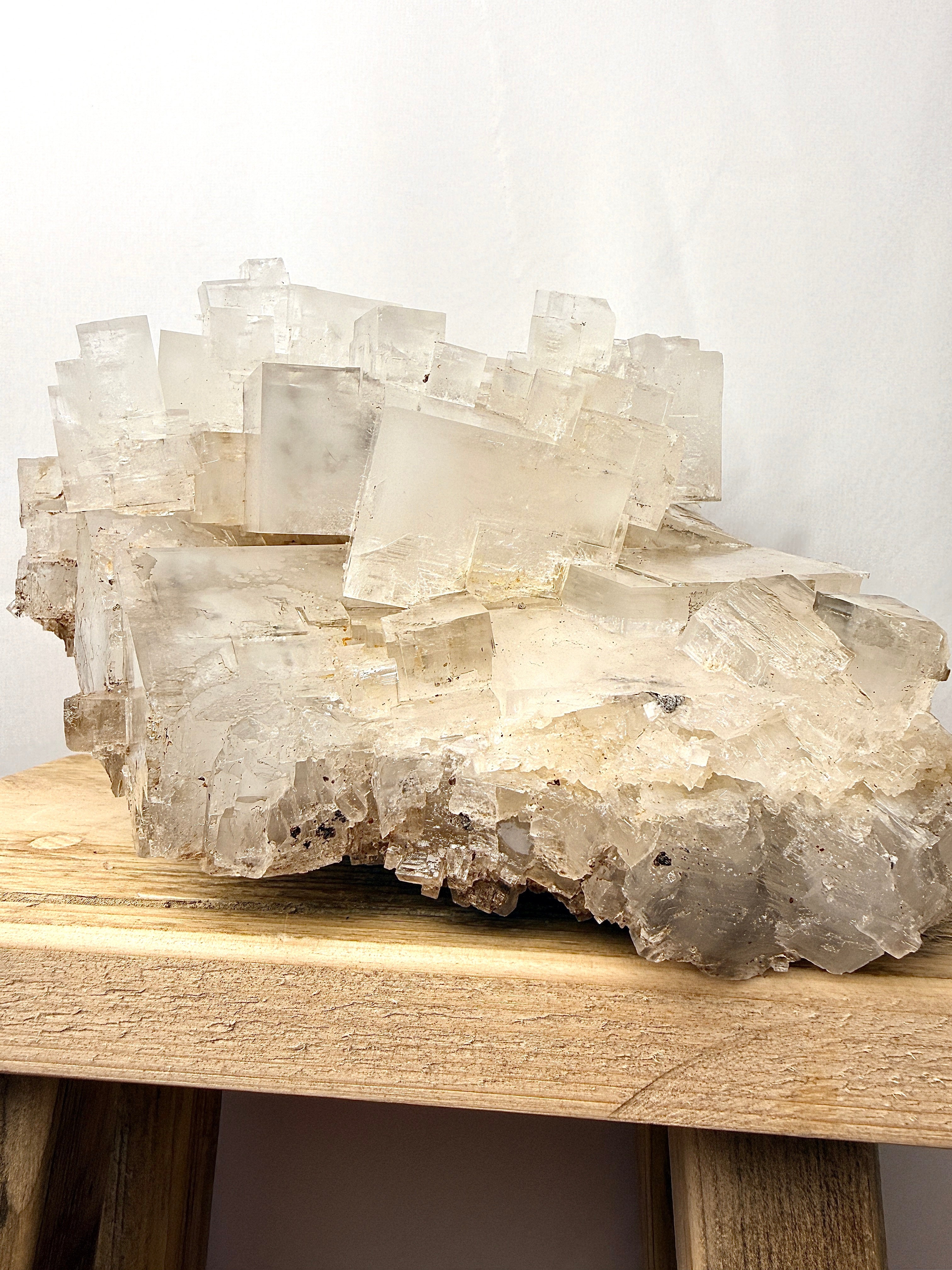 Large Natural Halite Crystal Cluster