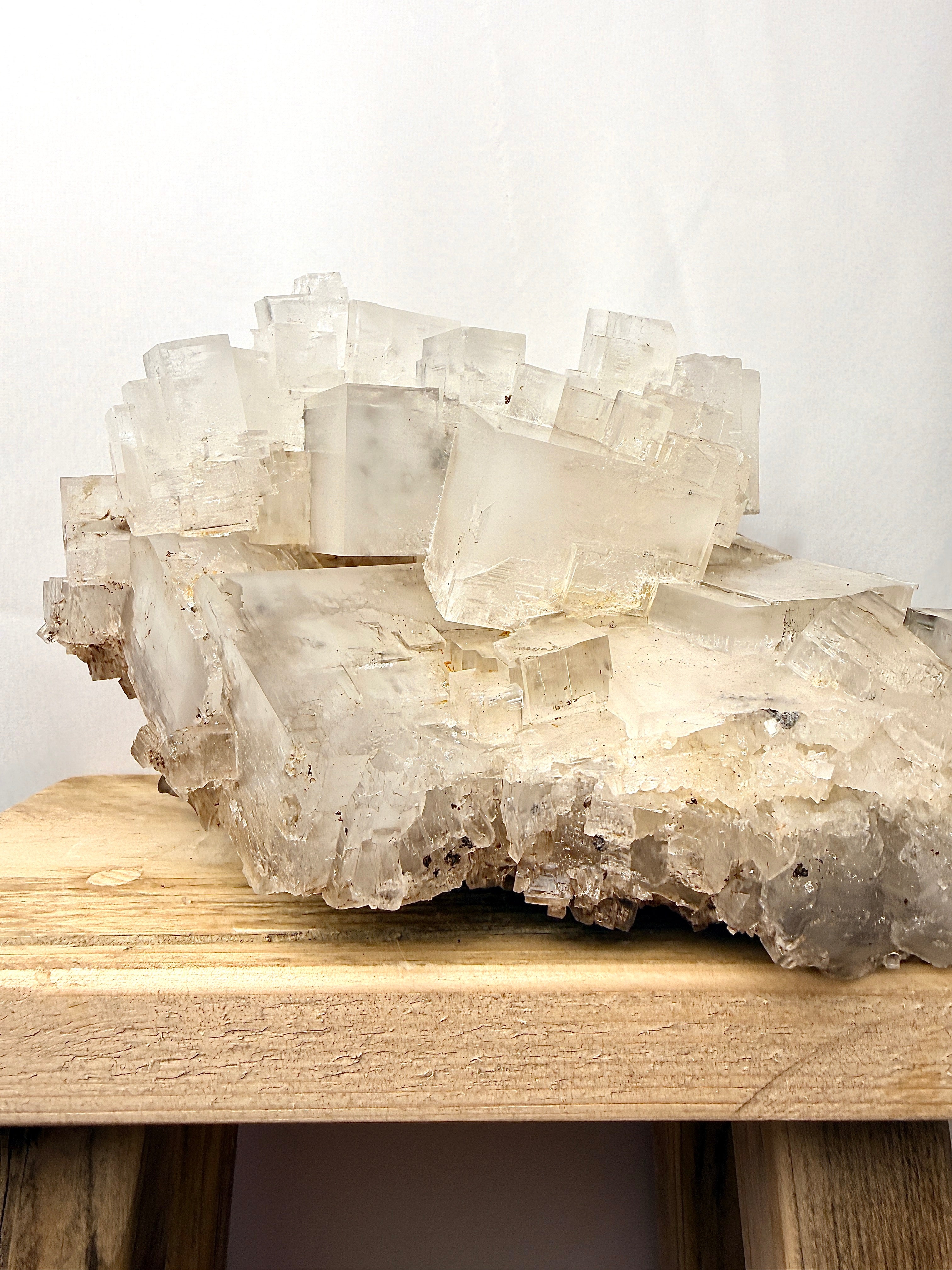 Large Natural Halite Crystal Cluster
