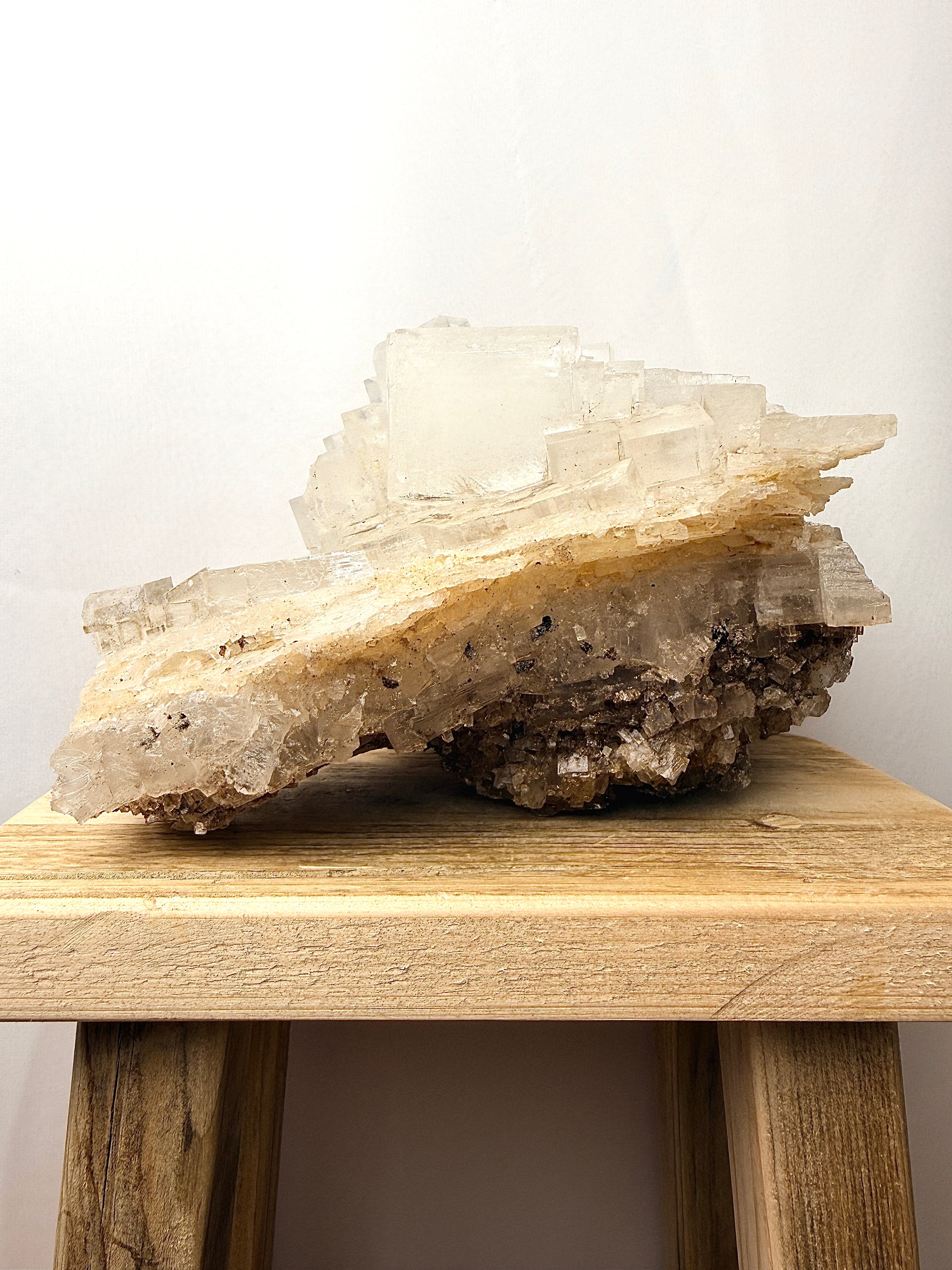 Large Natural Halite Crystal Cluster