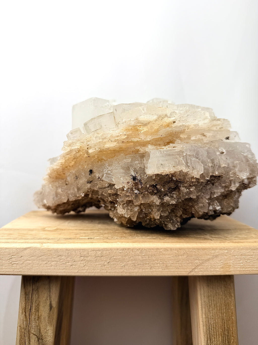 Large Natural Halite Crystal Cluster