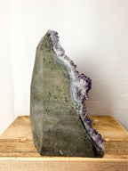 Raw Edge Amethyst Flower Cluster Cut Base