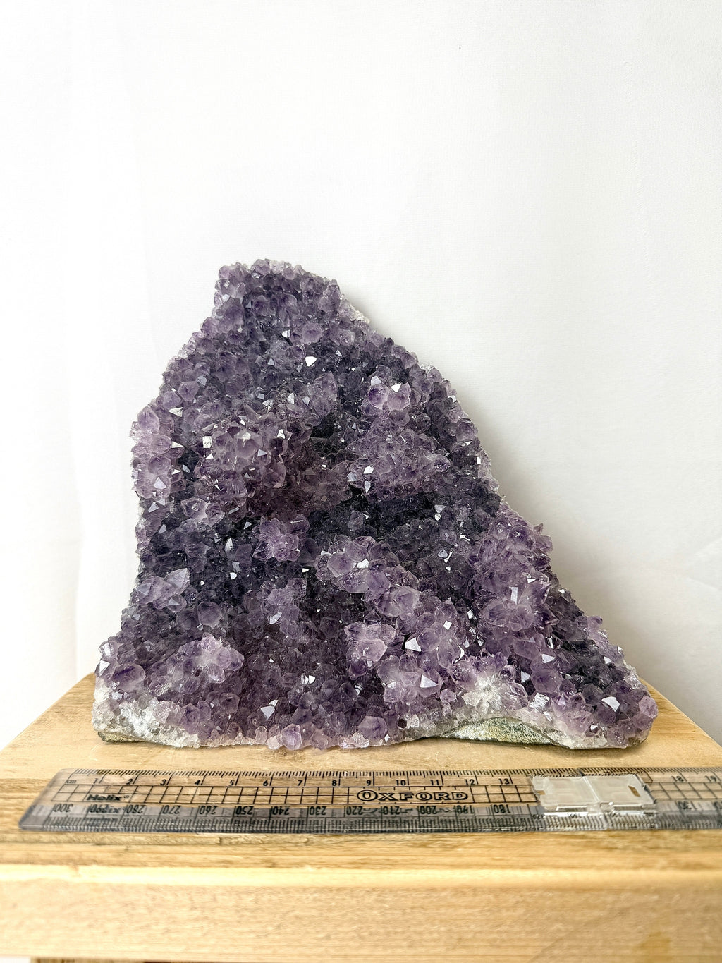 Raw Edge Amethyst Flower Cluster Cut Base