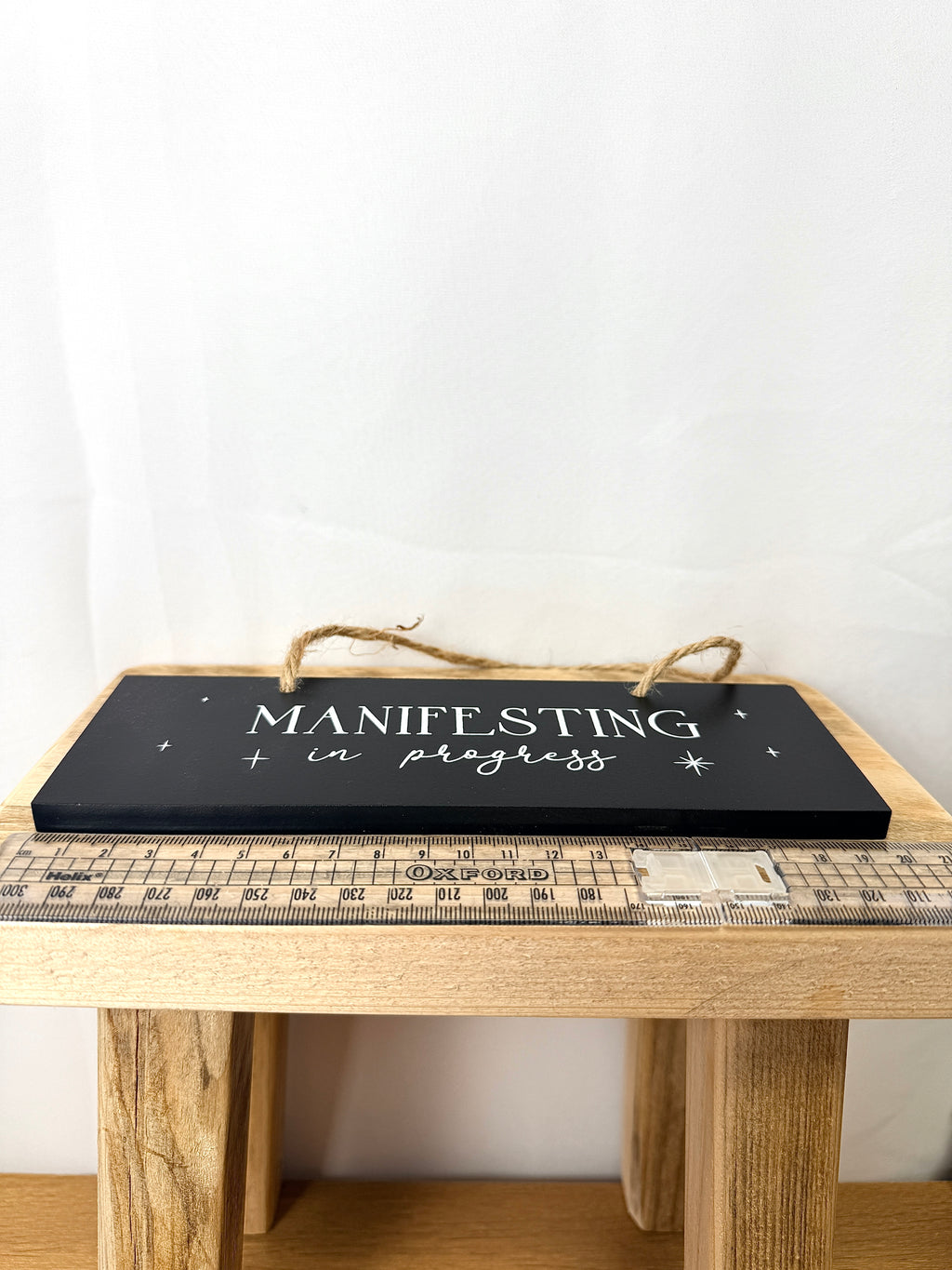 Manifesting In Progress Hanging Sign