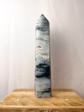 Large Moss Agate Tower (#1)