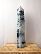 Large Moss Agate Tower (#1)