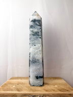 Large Moss Agate Tower (#1)