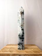 Large Moss Agate Tower (#1)