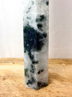 Large Moss Agate Tower (#1)