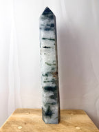 Large Moss Agate Tower (#2)