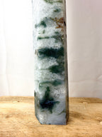 Large Moss Agate Tower (#2)